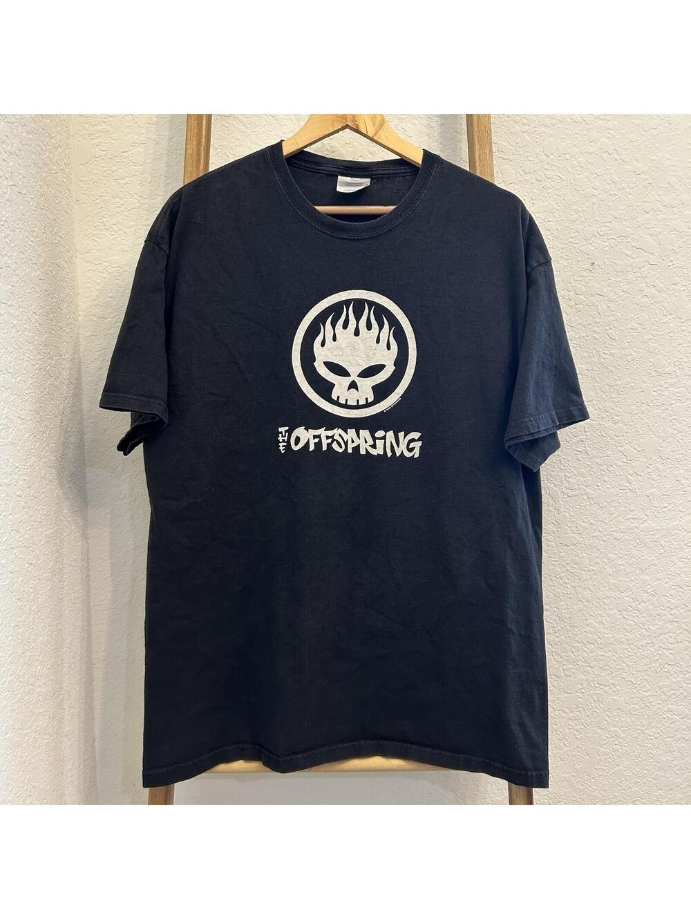 Vintage The Offspring Y2K Band Short Sleeve T Shirt Size XL Black Grunge